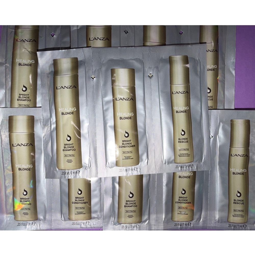 Lanza Healing‎ Blonde Shampoo Conditioner Blonde Rescue travel hair care 5 sets